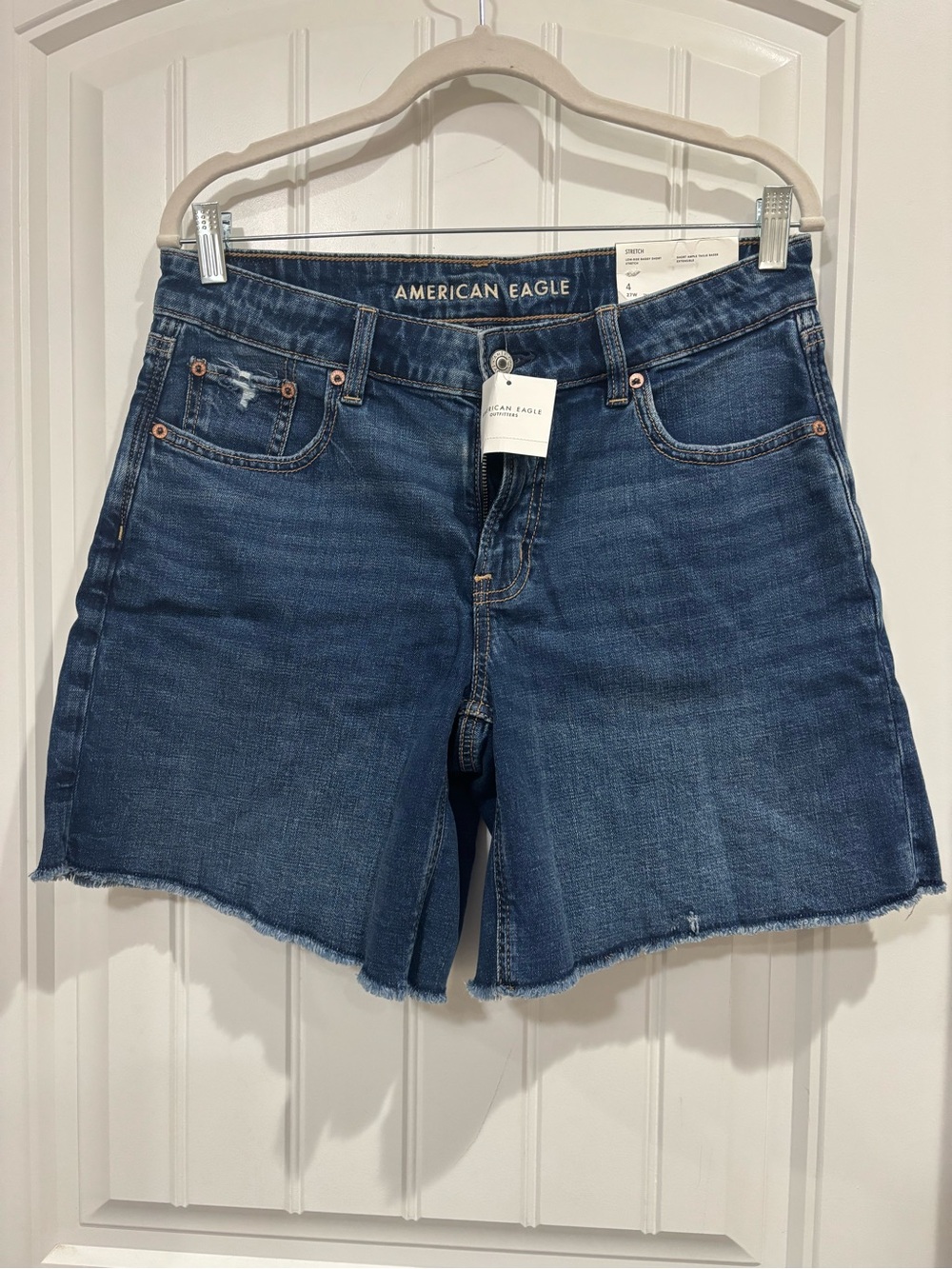 American Eagle Outfitters Dark Blue Denim Jean Shorts